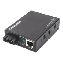 Intellinet Gigabit PoE+ Media Converter, porta 1000Base-T RJ45 a 1000Base-LX (SC)
