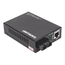Intellinet Gigabit PoE+ Media Converter, porta 1000Base-T RJ45 a 1000Base-LX (SC)