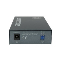 LevelOne Gigabit RJ45 a SC Mediakonverter, PoE PSE, Fibra Ottica Multi-Modo, 0,5 km, 1000 Mbit/s, IEEE 802.3, IEEE 802.3ab, IEEE