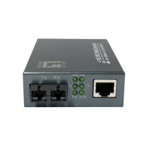 Converter di rete Gigabit RJ45 a SC, PoE PSE, fibra ottica monomodo, 20km, 1000 Mbit/s, IEEE 802.3, IEEE 802.3ab, IEEE 802.3af, 