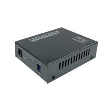 Converter di rete Gigabit RJ45 a SC, PoE PSE, fibra ottica monomodo, 20km, 1000 Mbit/s, IEEE 802.3, IEEE 802.3ab, IEEE 802.3af, 