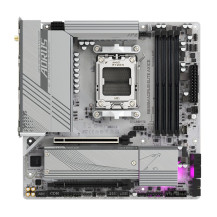 Gigabyte B650M AORUS ELITE AX ICE - Scheda madre - micro ATX - Socket AM5 - Chipset AMD B650 - USB-C 3.2 Gen2, USB 3.2 Gen 2, US