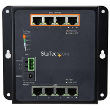 StarTech.com 8 Porta POE Switch Ethernet Gestionato - 30W per PoE+ Port - Industrieller managed Wandmontage Netzwerk Switch - Sw