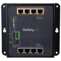 StarTech.com 8 Porta POE Switch Ethernet Gestionato - 30W per PoE+ Port - Industrieller managed Wandmontage Netzwerk Switch - Sw