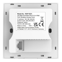 Punto di accesso wireless in parete LevelOne AX1800 Dual-Band Wi-Fi 6, bande 2,4 GHz e 5 GHz, velocit├á massima di trasferimento