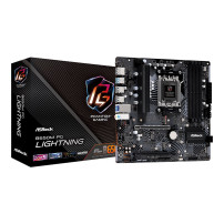 ASRock B650M PG Lightning - Scheda madre - micro ATX - Socket AM5 - Chipset AMD B650 - USB-C 3.2 Gen2, USB 3.2 Gen 2, USB 3.2 Ge