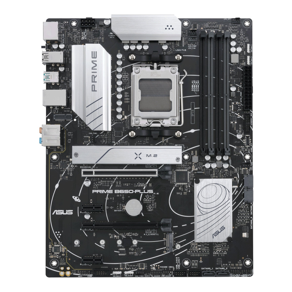 ASUS Prime B650-Plus-CSM - Scheda madre - ATX - Socket AM5 - Chipset AMD B650 - USB-C 3.2 Gen2, USB 3.2 Gen 2, USB 3.2 Gen 1, US