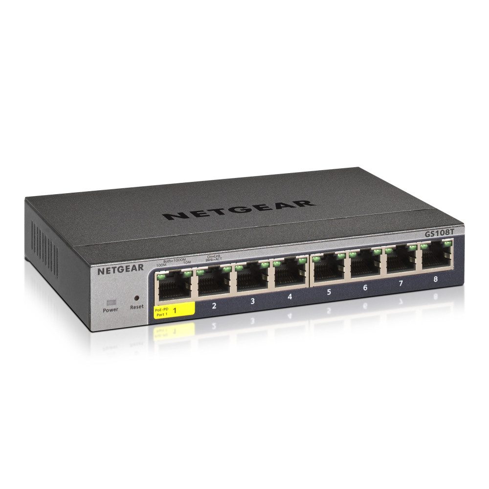 Netgear Smart GS108Tv3 - Switch - Intelligente - 8 x