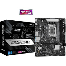 ASRock B760M-H2/M.2 - Scheda madre - micro ATX - Sockel LGA1700 - Chipset B760 - USB 3.2 Gen 1 - LAN a 2,5 Gigabit - Grafica int