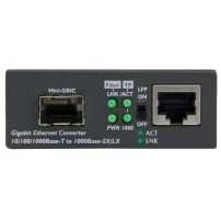StarTech.com Startech Gigabit Ethernet LWL / Glasfaser Medienkonverter mit SFP - Convertitore 1000 Mbit/s Multimode Gigabit Ethe