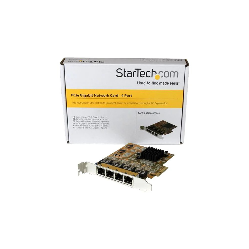 StarTech.com Startech Scheda Madre PCIe Gigabit a Quattro Porte