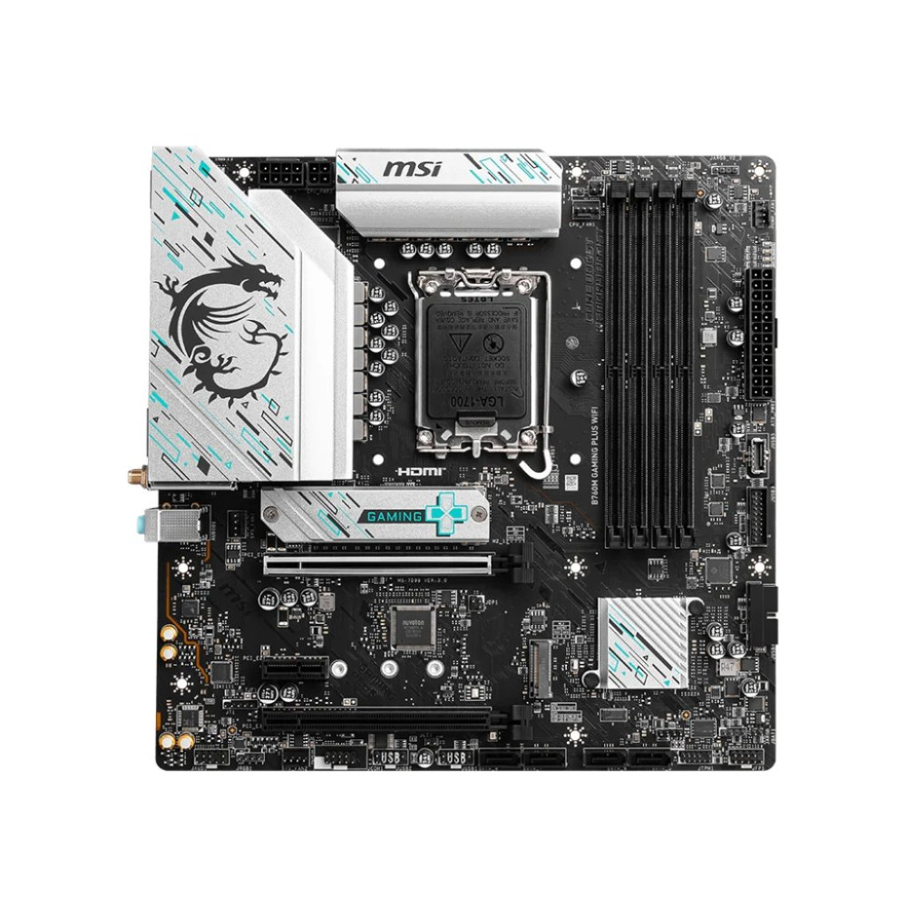MSI B760M GAMING PLUS WIFI - Scheda madre - micro ATX - Sockel LGA1700 - Chipset B760 - USB 3.2 Gen 1, USB 3.2 Gen 2, USB-C 3.2 