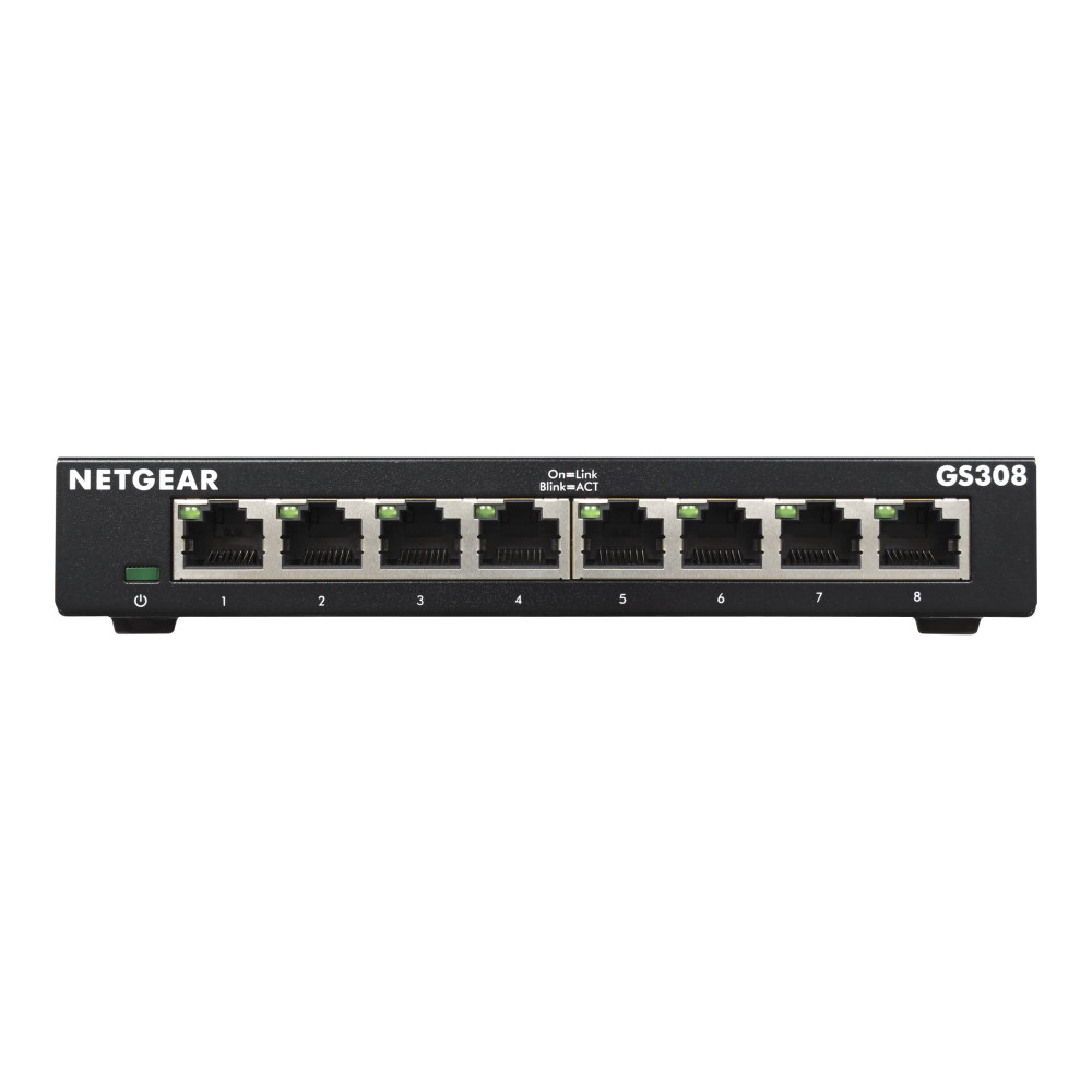 Netgear GS308v3 - Switch - senza gestione - 8 x 10/100/1000