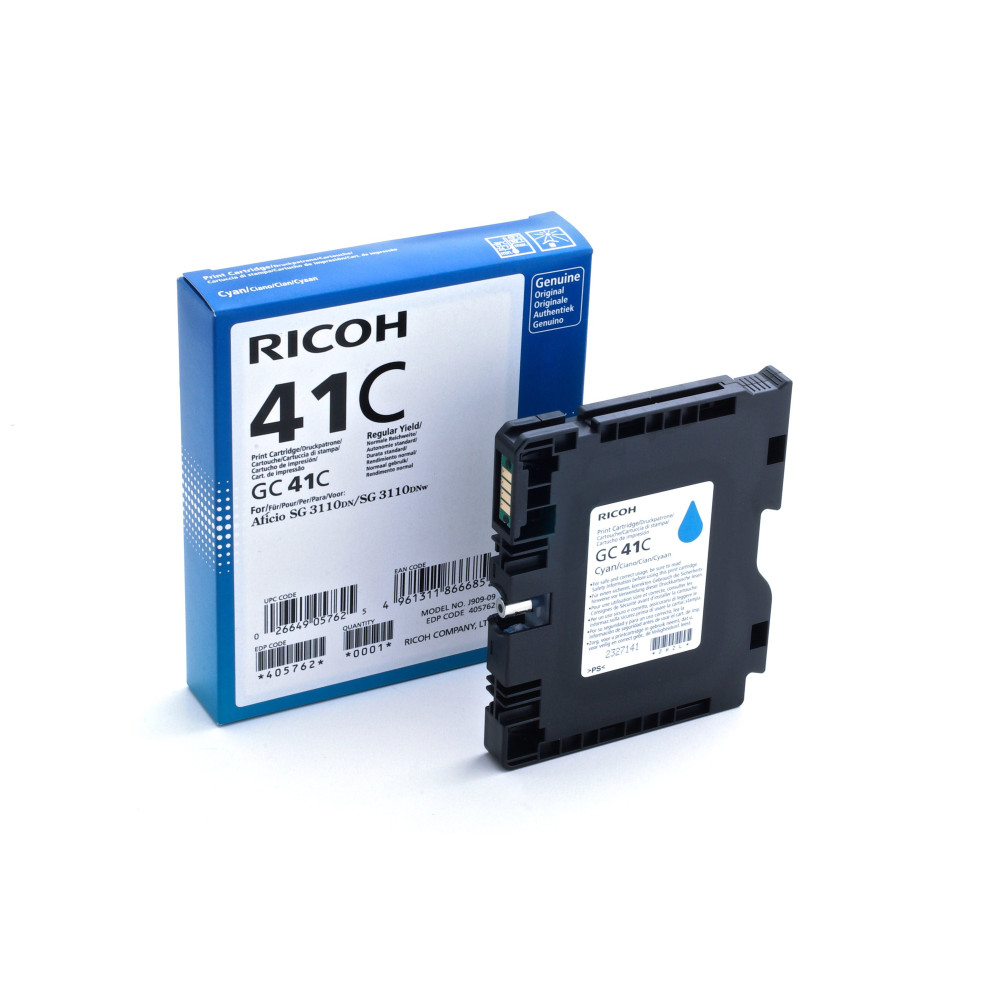 Ricoh 405762 cartuccia d'inchiostro 1 pz Originale Resa standard Ciano Ricoh 405762 cartuccia d'inchiostro 1 pz Originale Resa standard Ciano