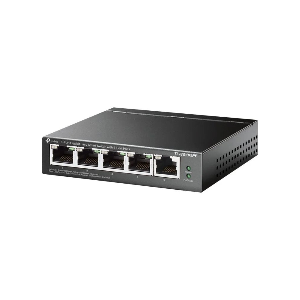TP-LINK TL-SG105PE - Switch - gestito - 5 x 10/100/1000 (4 PoE+)