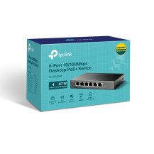 TP-LINK TL-SF1006P - V1 - Switch - senza gestione - 6 x 10/100 (4 PoE+)