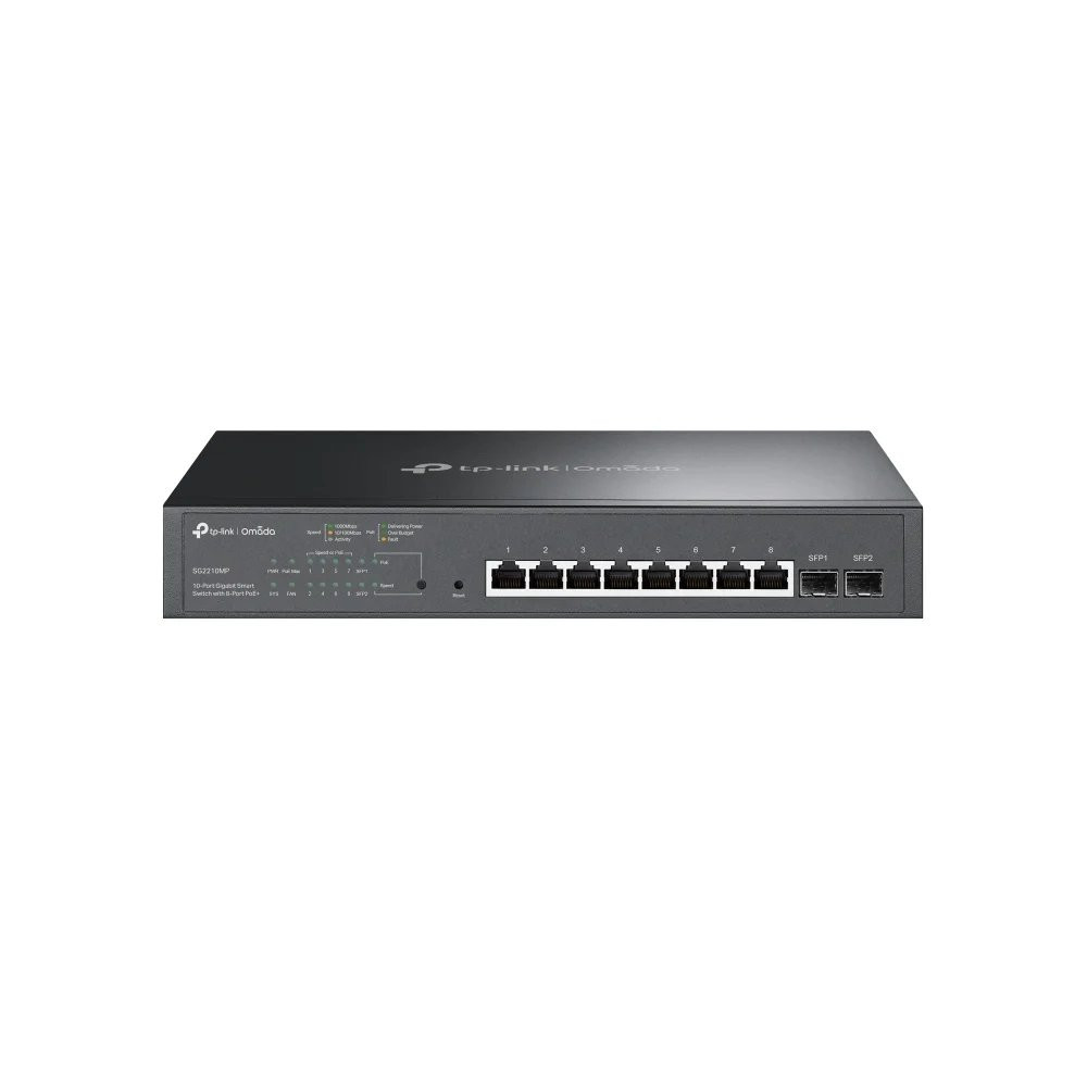 TP-LINK Omada TL-SG2210MP - Switch - Intelligente - 8 x 10/100/1000 (PoE+)