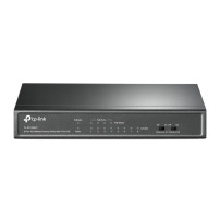 TP-LINK 8-portante switch desktop con 4 porti PoE, non gestito, Fast Ethernet (10/100), Full Duplex, Power over Ethernet (PoE), 