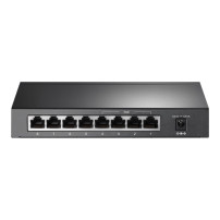 TP-LINK 8-portante switch desktop con 4 porti PoE, non gestito, Fast Ethernet (10/100), Full Duplex, Power over Ethernet (PoE), 