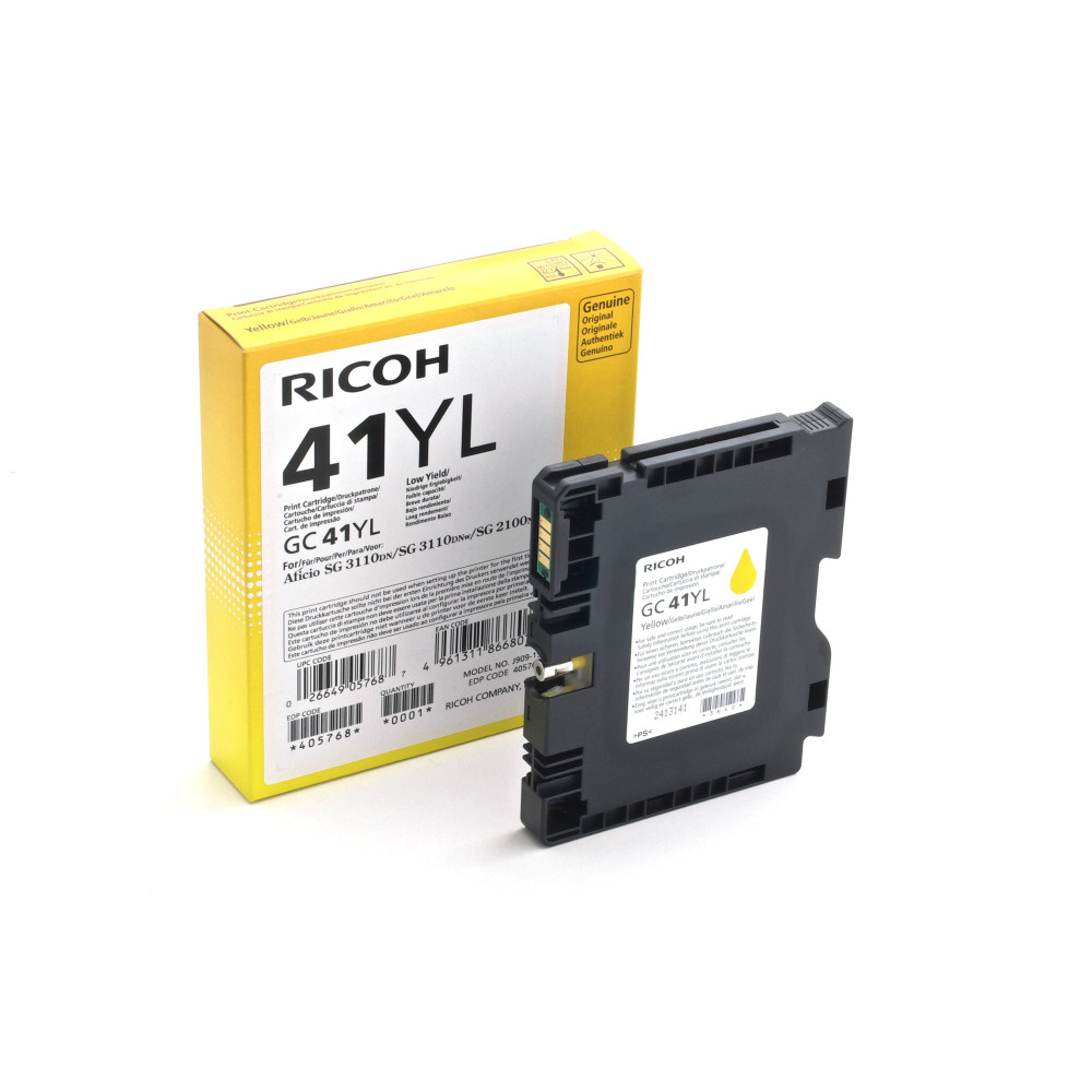 Ricoh 405768 cartuccia d'inchiostro 1 pz Originale Giallo Ricoh 405768 cartuccia d'inchiostro 1 pz Originale Giallo