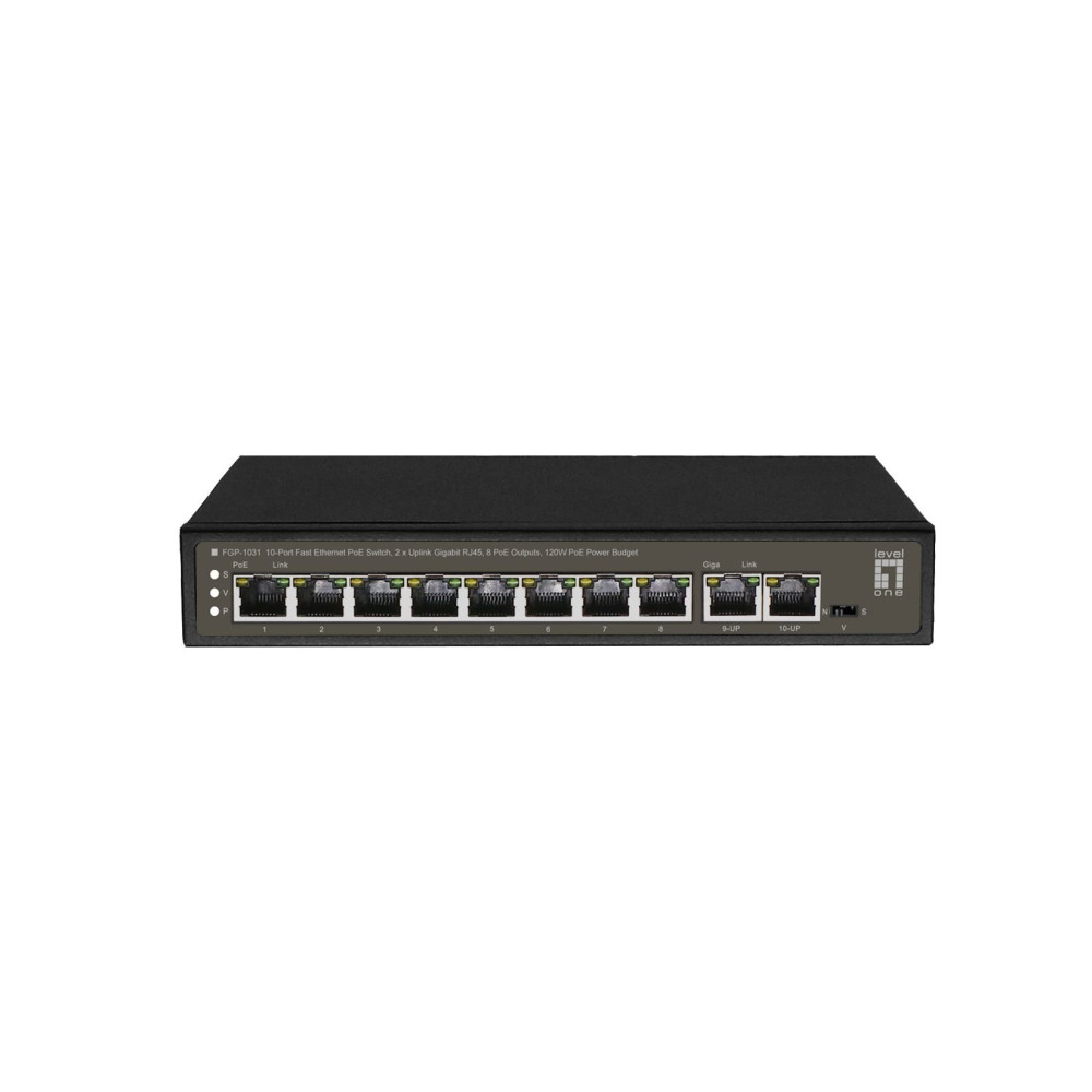 LevelOne FGP-1031, Non gestito, Gigabit Ethernet (10/100/1000), Full Duplex, Power over Ethernet (PoE)