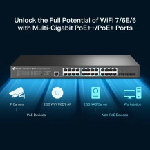 TP-LINK Omada TL-SG3428XPP-M2 V1 - Switch - L2+ - gestito - 16 x 10/100/1000/2,5G (PoE+)