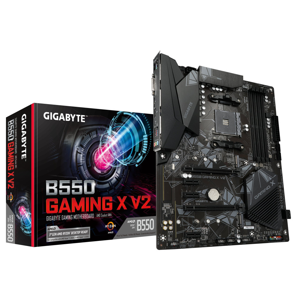 Gigabyte B550 GAMING X V2 - 1.0 - Scheda madre - ATX - Socket AM4 - Scheda madre AMD B550 - USB 3.2 Gen 1, USB 3.2 Gen 2, USB-C 