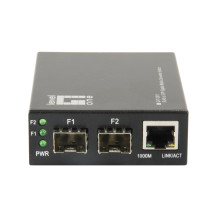 LivelloUno GVT-2011 - Convertitore di media - GbE - 10Base-T, 100Base-TX, 1000Base-T, 1000Base-X - RJ-45 / SFP (mini-GBIC)