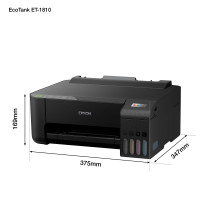 Epson EcoTank ET-1810 - Stampante - Colore - Getto d'inchiostro - ricaricabile - A4 - 5760 x 1440 dpi - Fino a 10 pagine/min. (m