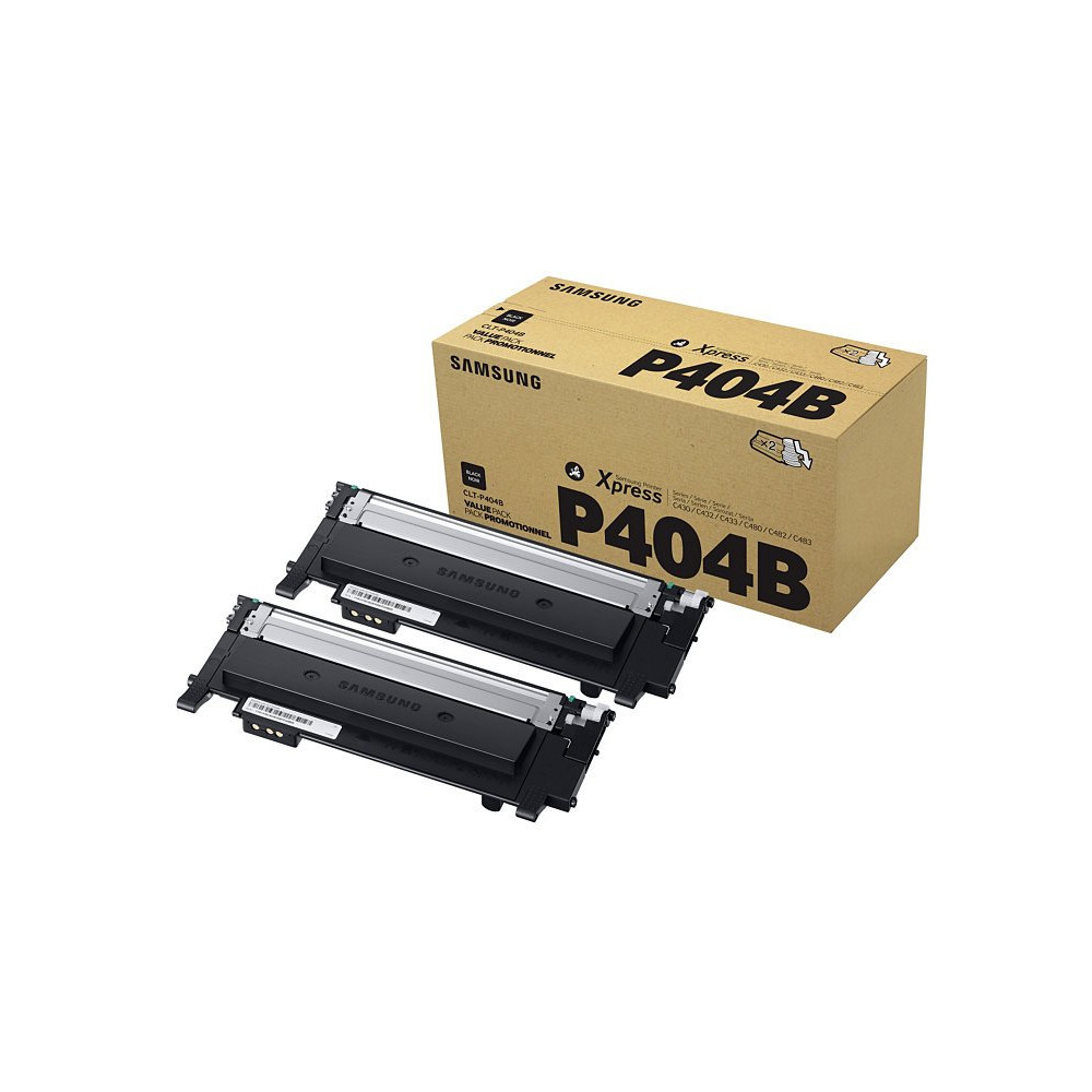 Samsung CLT-P404B cartuccia toner 2 pz Originale Nero Samsung CLT-P404B cartuccia toner 2 pz Originale Nero