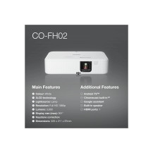 Epson CO-FH02 - Proiettore 3LCD - trasportabile - 3000 lm (bianco)