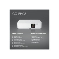 Epson CO-FH02 - Proiettore 3LCD - trasportabile - 3000 lm (bianco)