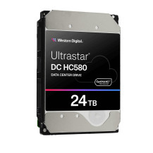 WD Ultrastar DC HC580 WUH722424AL5204 - Disco rigido - data center - 24 TB - interno - 3,5" (8,9 cm)
