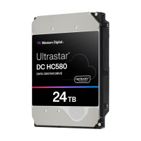 WD Ultrastar DC HC580 WUH722424AL5204 - Disco rigido - data center - 24 TB - interno - 3,5" (8,9 cm)