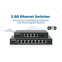 Intellinet Switch - senza gestione - 4 x 10/100/1000/2,5G + 1 x uplink a 10 Gigabit SFP+