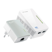 TP-LINK TL-WPA4220KIT V5.0 AV500 2-Port Wifi Powerline Adapter Starter Kit - Kit di adattatori Powerline HomePlug AV (HPAV)