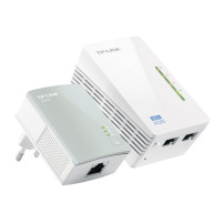 TP-LINK TL-WPA4220KIT V5.0 AV500 2-Port Wifi Powerline Adapter Starter Kit - Kit di adattatori Powerline HomePlug AV (HPAV)