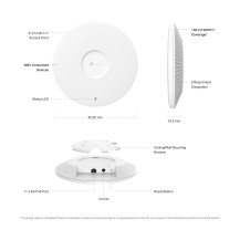 TP-LINK Omada EAP772 Punto di Accesso WiFi 7 PoE - nessun adattatore di rete