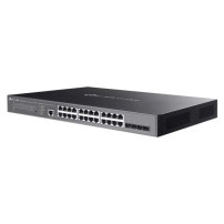 TP-LINK Omada SG3428XMPP, Gestito, L2+, Gigabit Ethernet (10/100/1000), Power over Ethernet (PoE), Montaggio in rack, 1U