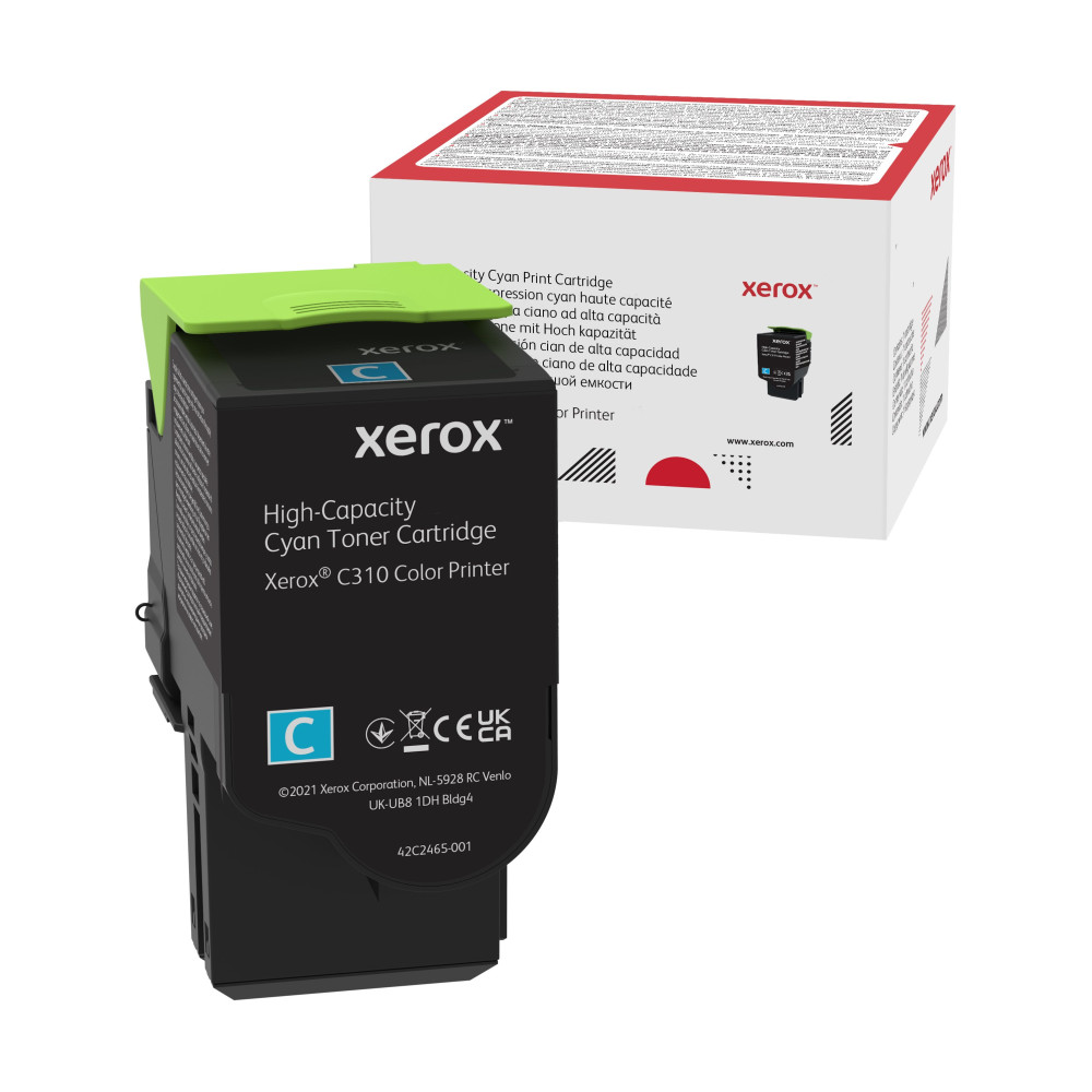Xerox Cartuccia toner Ciano a Alta capacità da 5500 Pagine per Stampante a colori ® C310/multifunzione a colori ® C315 (006R04 Xerox Cartuccia toner Ciano a Alta capacità da 5500 Pagine per Stampante a colori ® C310/multifunzione a colori ® C315 (006R04