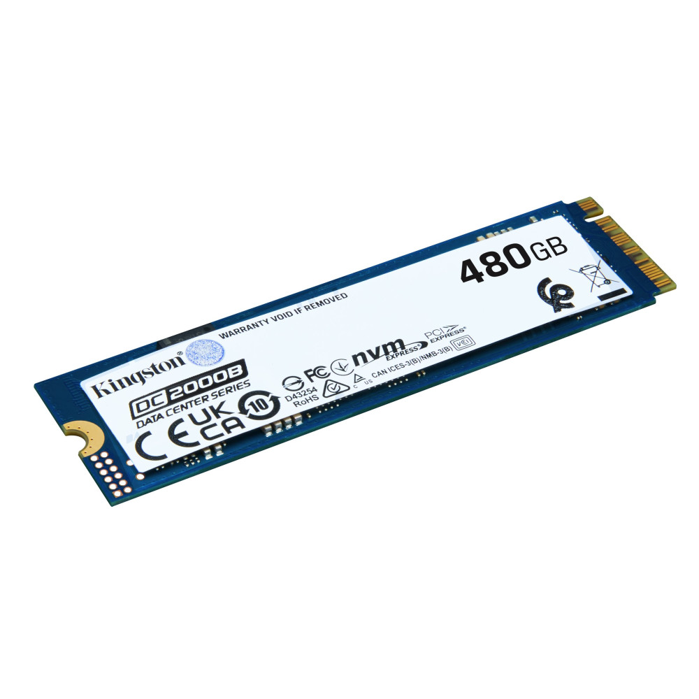 Kingston Data Center DC2000B - SSD - Aziendale - 480 GB - interno - M.2 2280 - PCIe 4.0 x4 (NVMe)