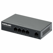 Intellinet Switch - 5 x 10/100/1000 Base-T - Desktop, montabile sulla parete - PoE+ (40 W)