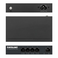 Intellinet Switch - 5 x 10/100/1000 Base-T - Desktop, montabile sulla parete - PoE+ (40 W)