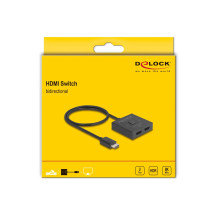 Switch video/audio Delock - 8K, bidirezionale