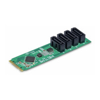 StarTech.com 4-Port M.2 to SATA Adapter Card
