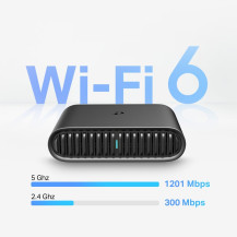 TP-LINK TL-WR1502X, Wi-Fi 6 (802.11ax), Doppia Banda (2,4 GHz/5 GHz), Ethernet/LAN, Nero, Router Portatile