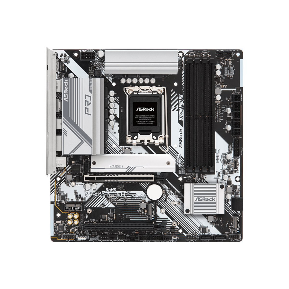 ASRock B760M PRO RS/D5 - Scheda madre - micro ATX - Sockel LGA1700 - Chipset B760 - USB-C 3.2 Gen 1, USB 3.2 Gen 1 - LAN a 2,5 G