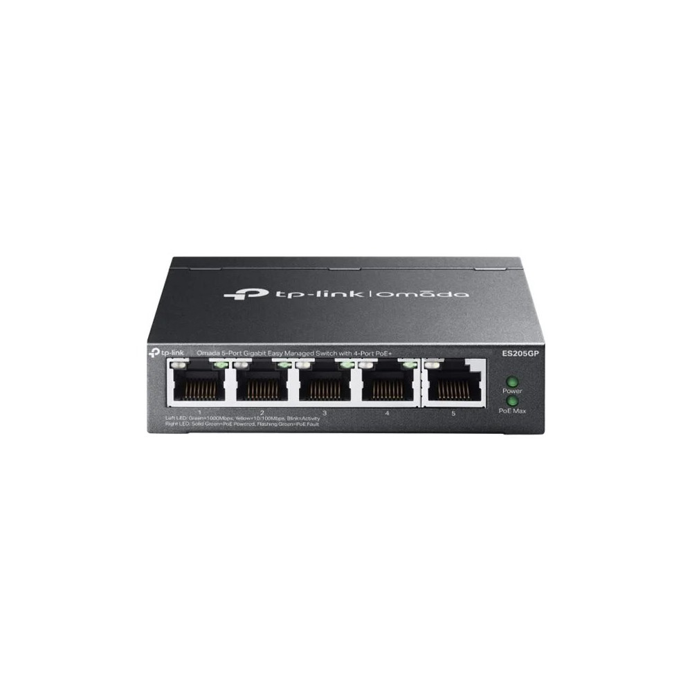 TP-LINK Omada ES205GP V1 - Switch - gestito - 4 x 10/100/1000 (PoE+)
