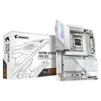 Gigabyte AORUS X870E PRO ICE - Scheda madre - ATX - Socket AM5 - Chips AMD X870E - USB-C 3.2 Gen 2x2, USB4, USB 3.2 Gen 1, USB 3