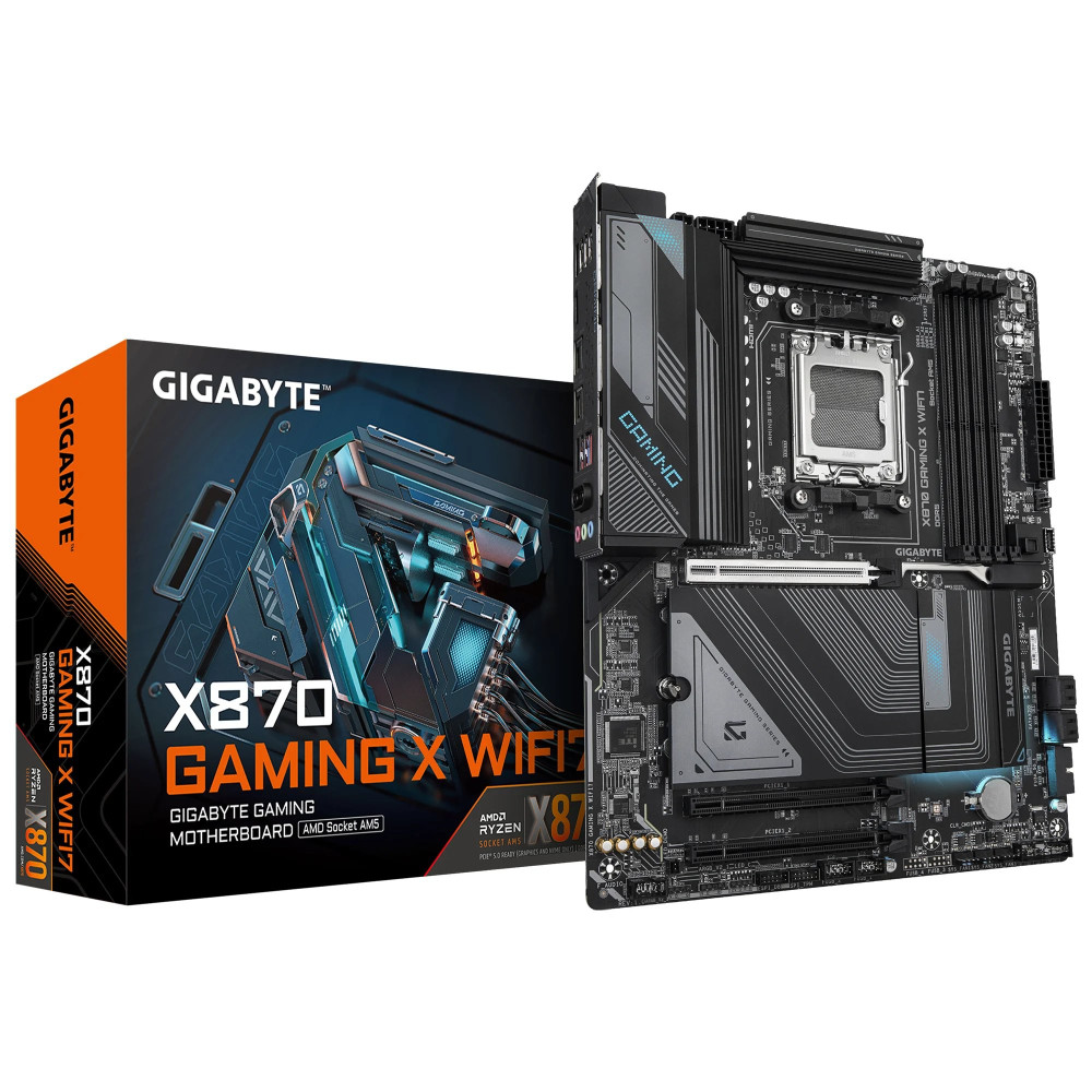Gigabyte X870 GAMING X WIFI7 - Scheda madre - ATX - Socket AM5 - Scheda madre AMD X870 - USB-C 3.2 Gen 2x2, USB4, USB 3.2 Gen 1,